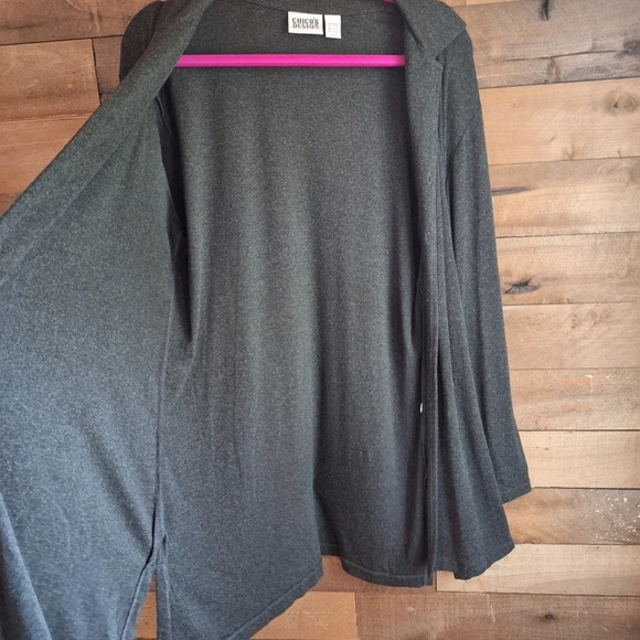Chico's Design Button Up Cardigan Size Large 12 - Picture 2 of 6